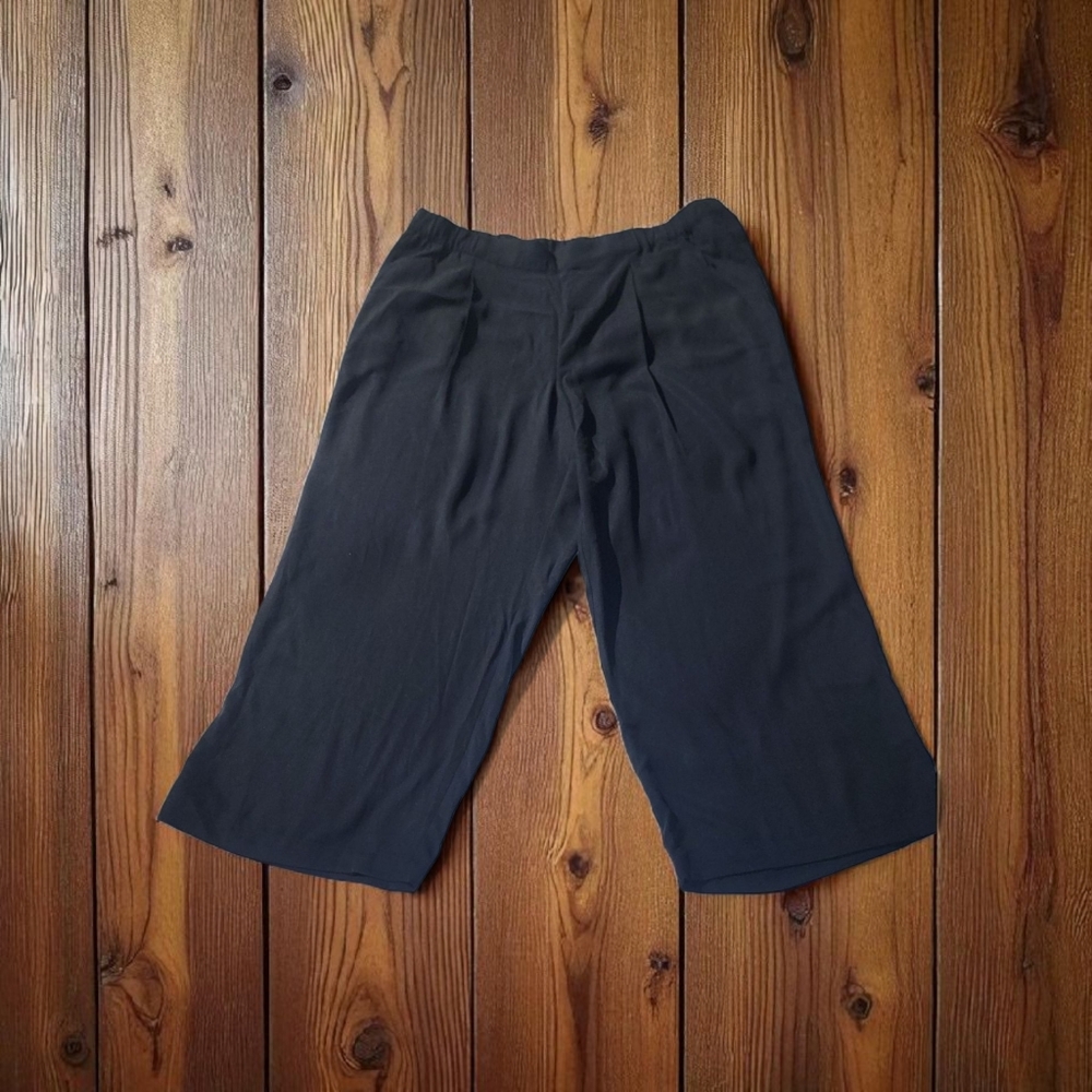 J. Jill Charcoal Elastic Waist And Oversized Pants